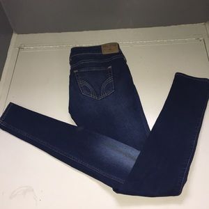 ripped Hollister super skinny jeans